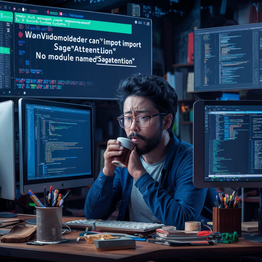 wanvideomodelloader can't import sageattention: no module named 'sageattention'